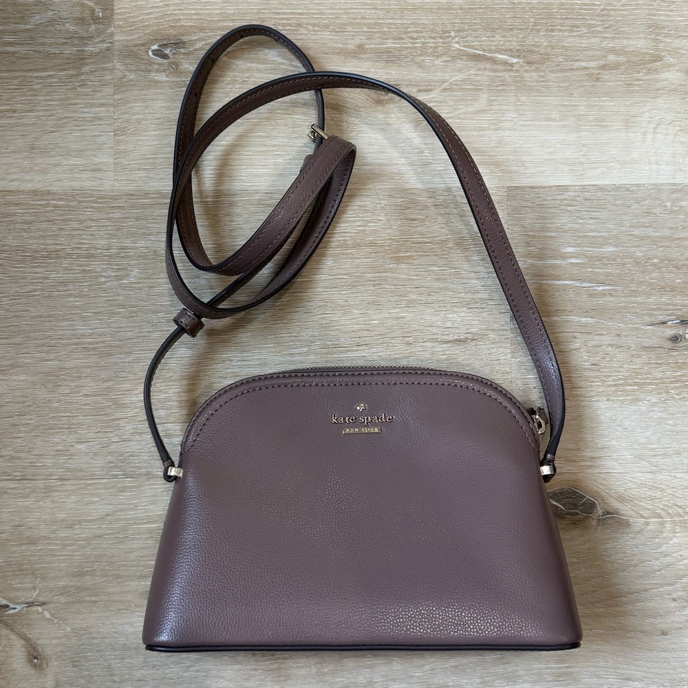Kate Spade Brown Crossbody Bag with Adjustable Strap